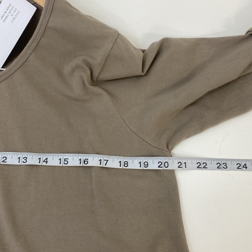 Lea Rigoli XL Boho Asymmetrical Dress Tan - Picture 7 of 12